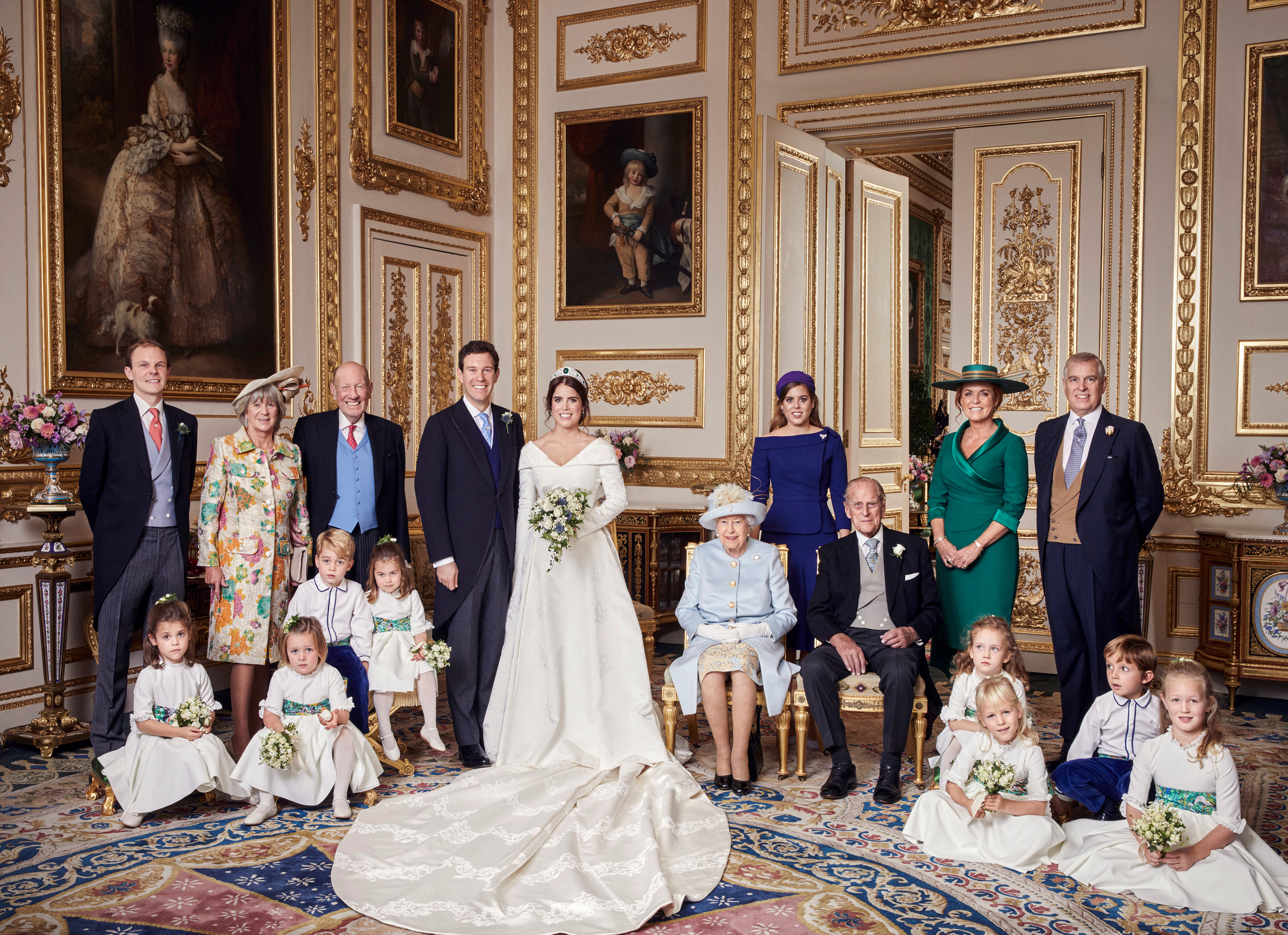 الأميرة يوجينى مع الأسرة الحاكمة فى البريطانية