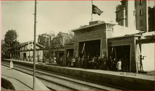 صورة نادرة من محطة قطار دمنهور عام 1927