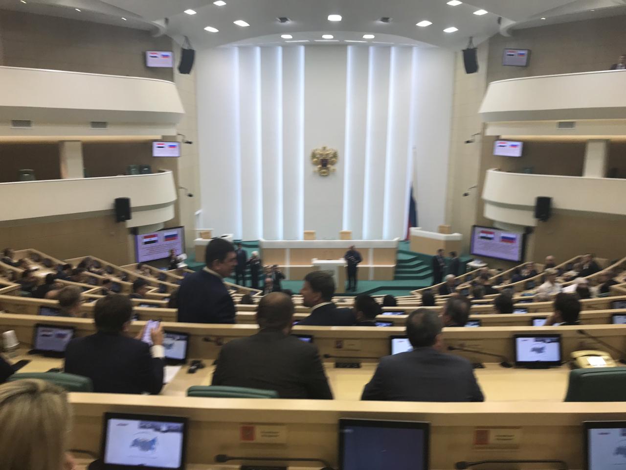 القاعة التى ستشهد كلمة السيسي بالغرفة العليا للبرلمان الروسى (1)