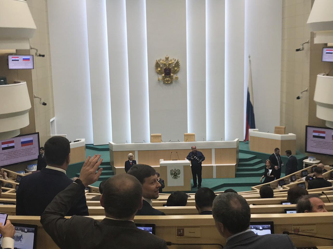القاعة التى ستشهد كلمة السيسي بالغرفة العليا للبرلمان الروسى (2)