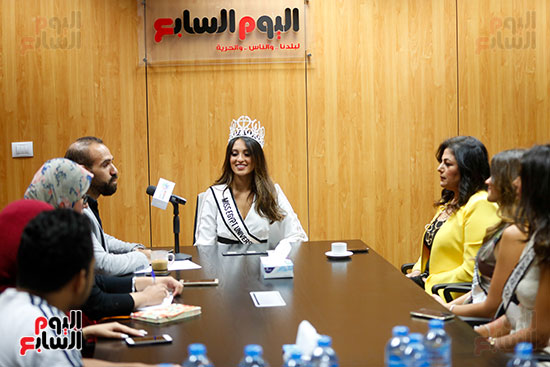 ملكات جمال مصر خلال الندوة