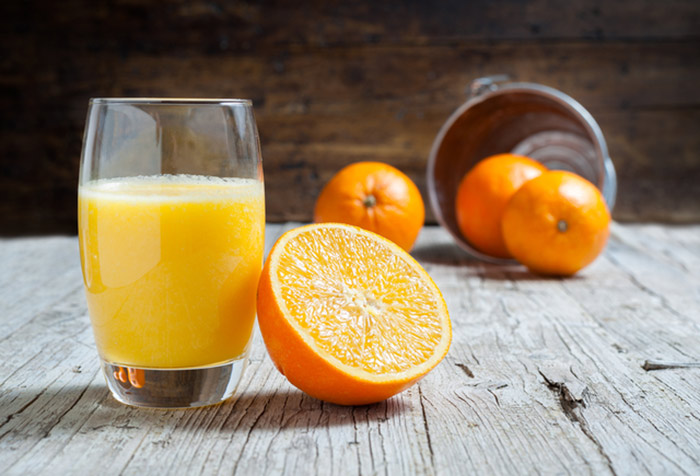 علاج قرحة الفم بعصير البرتقال