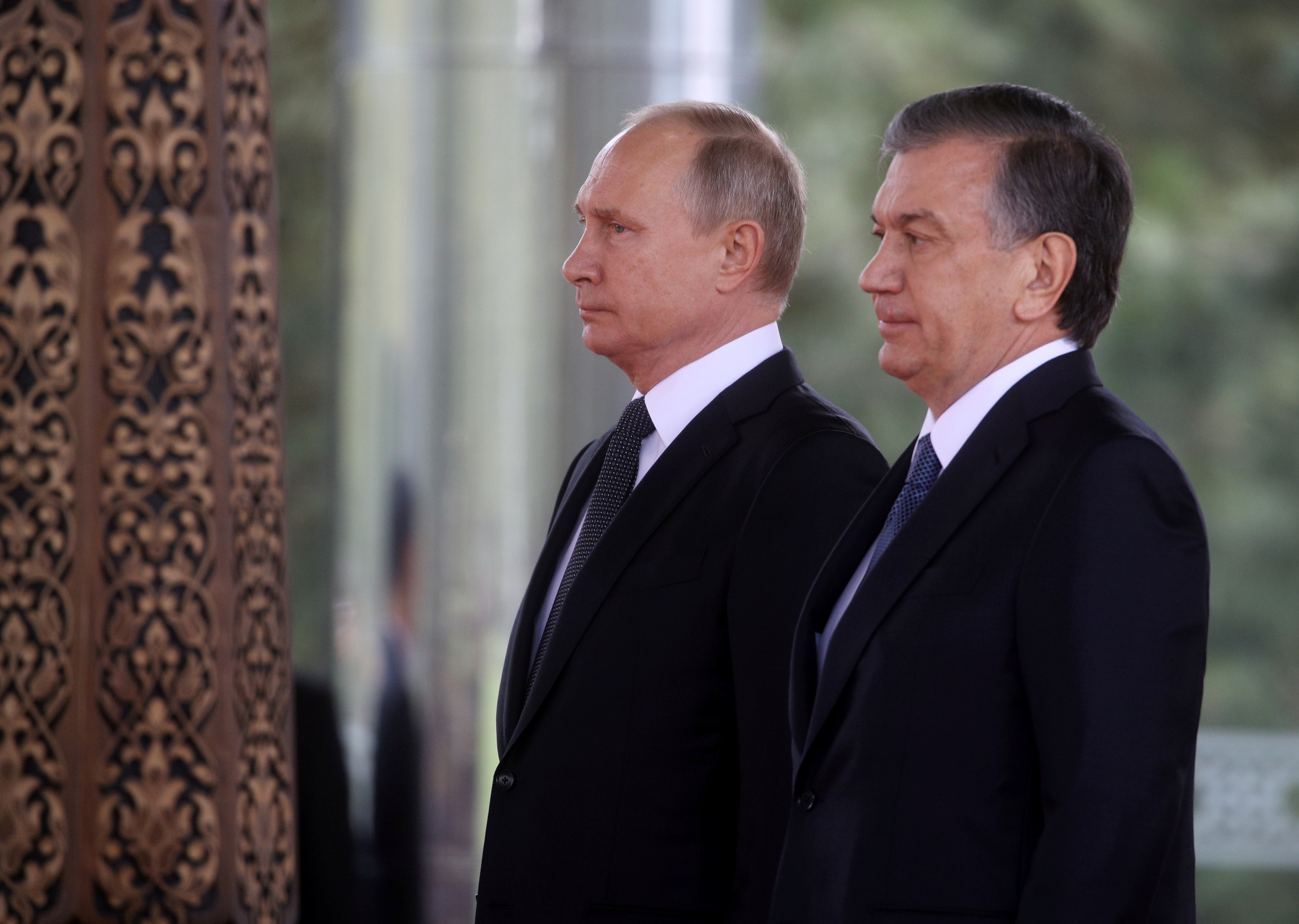 استقبال الرئيس الروسى فى أوزباكستان