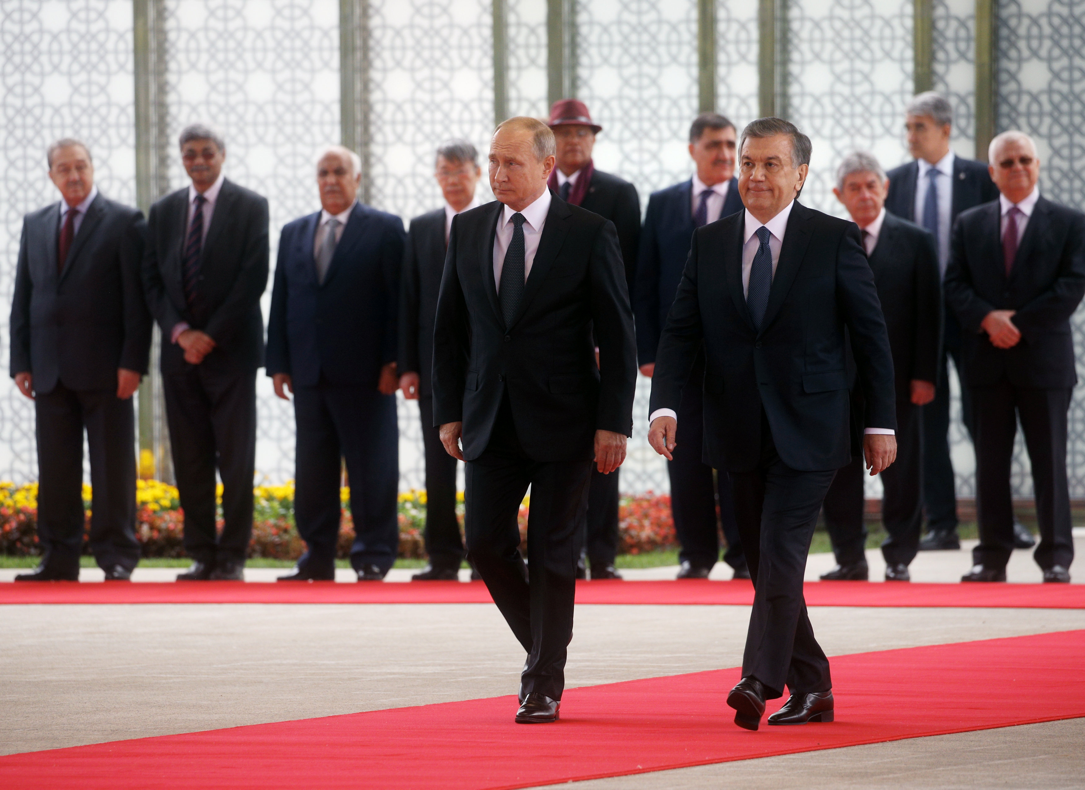 الرئيس الأوزبكى يستقبل بوتين