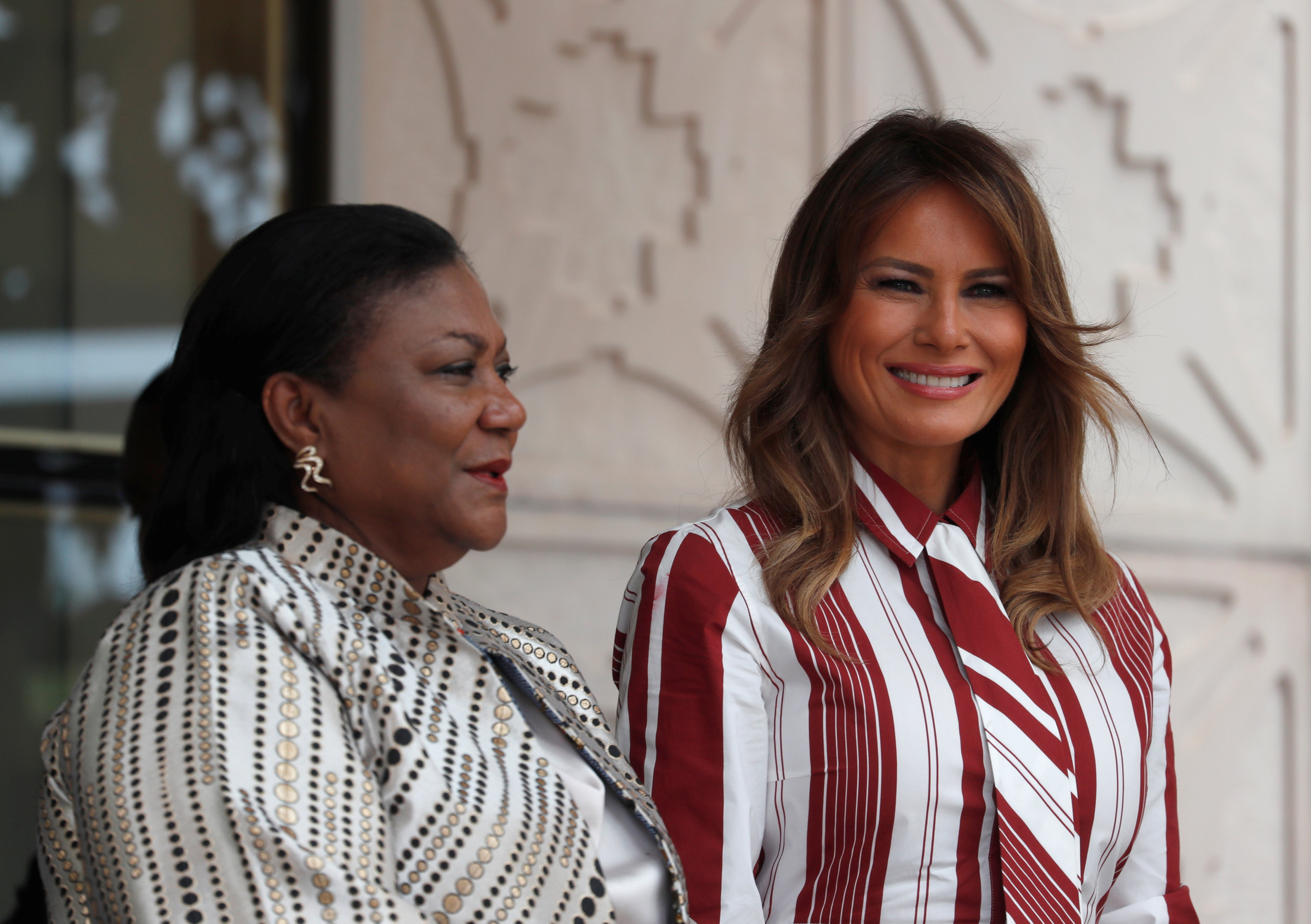 ميلانيا ترامب وسيدة غانا الأولى ريبيكا أكوفو أدو