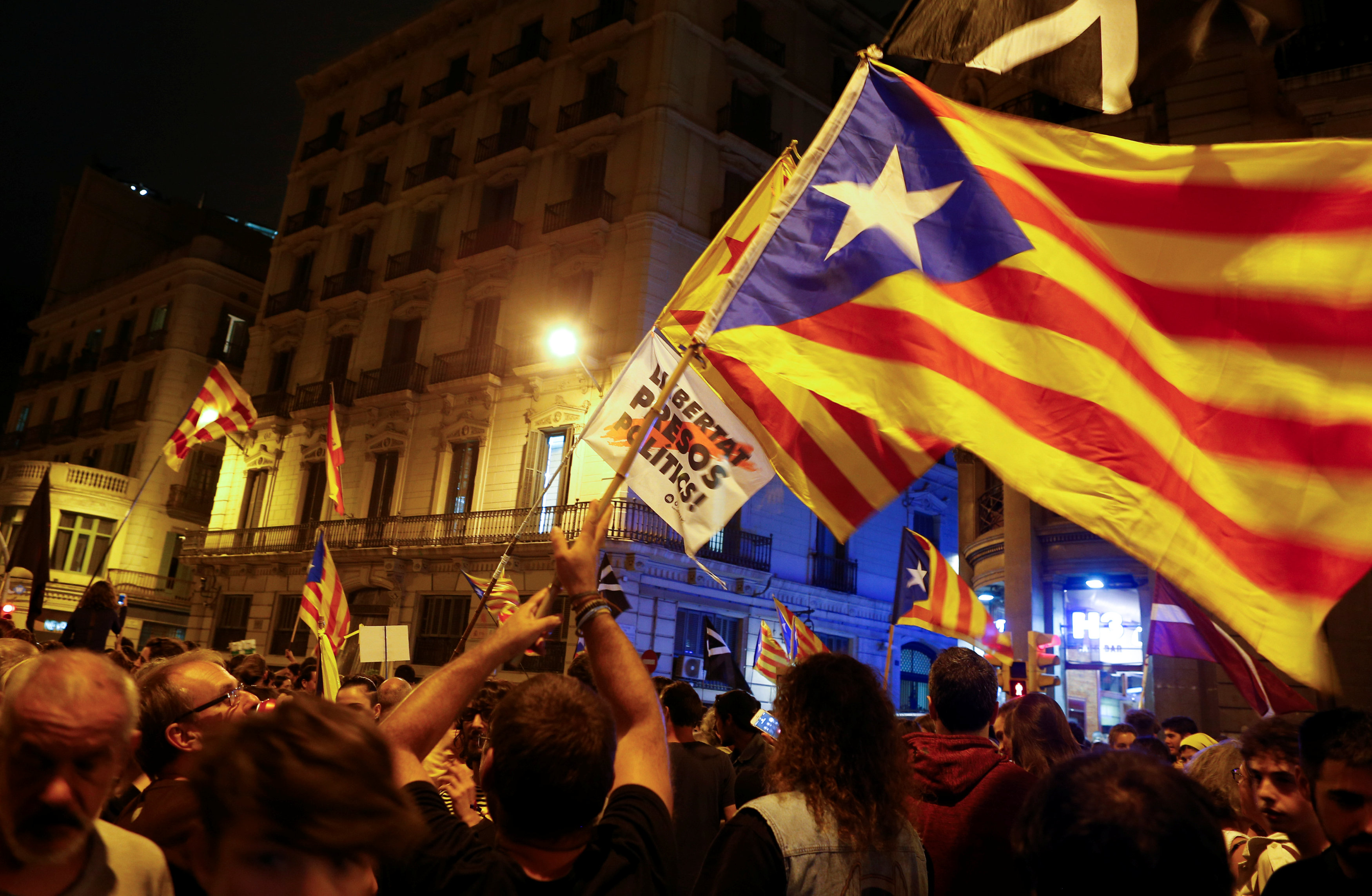 مظاهرات كتالونيا فى ذكرى الاستفتاء