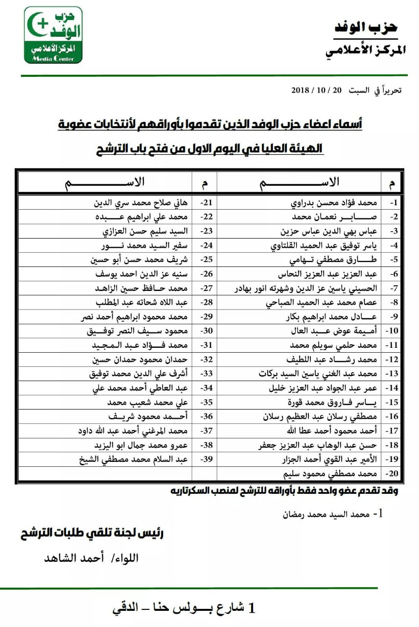 39 مرشحا