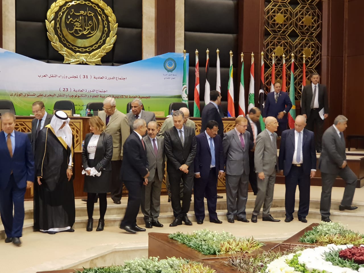  وزير النقل يفتتح  فعاليات اجتماع مجلس وزراء النقل العرب بمقر الأكاديمية العربية (1)