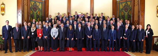 الرئيس عبد الفتاح السيسى ووفدًا من ممثلى أكثر من 40 من كبرى الشركات الامريكية (2)