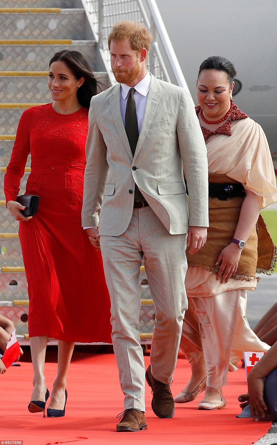 الأميرة أنجيليكا لاتوفوبيكا فى استقبال ميجان وهاري