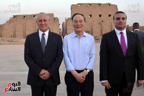 سعادة نائب رئيس الصين بزيارة المعالم الفرعونية بالاقصر