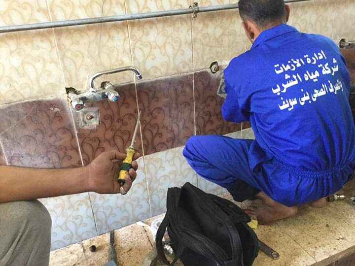 تركيب صنابير موفرة للمياه داخل 150 مسجدا فى بنى سويف  (4)