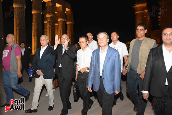 نائب رئيس الصين يزور معبد الاقصر