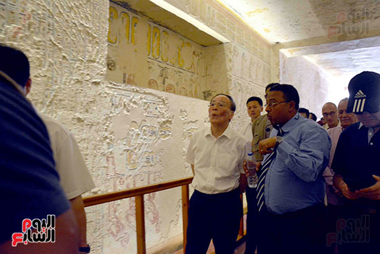 نائب الرئيس الصيني يزور مقابر وادي الملوك و (2)