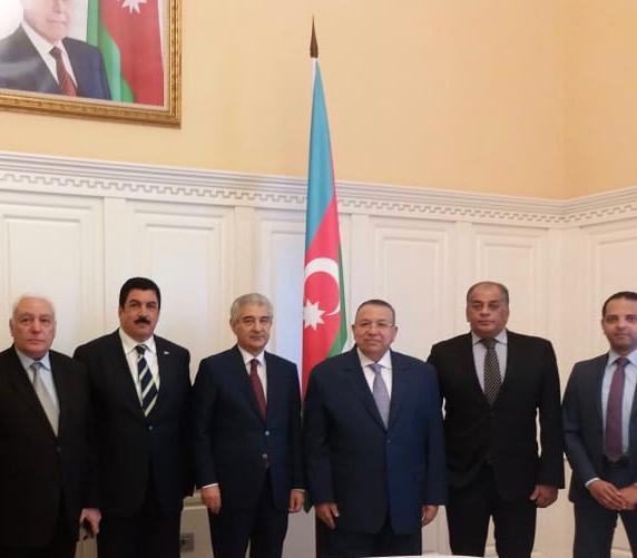 وكيل البرلمان يلتقى نائب رئيس مجلس الوزراء الأذربيجانى بحضور أسامة العبد (2)