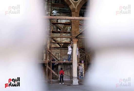 صور خالد العنانى وزير الآثار لتفقد أعمال ترميم مسجد الماردانى  فى الدرب الأحمر (22)