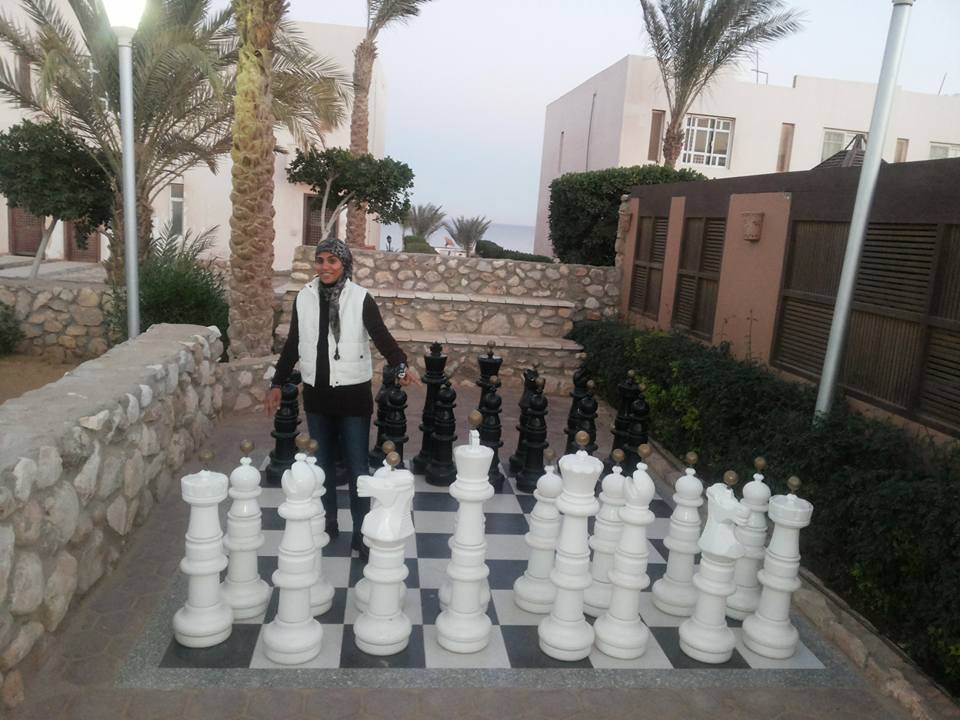 فايزة حيدر والشطرنج