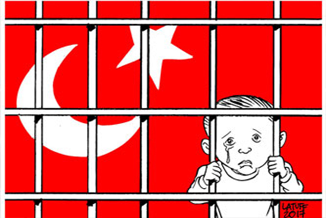 اطفال تركيا وراء القضبان