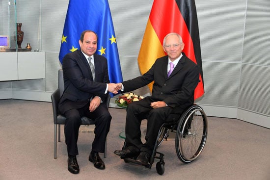 الرئيس عبد الفتاح السيسي ورئيس البرلمان الألماني (1)
