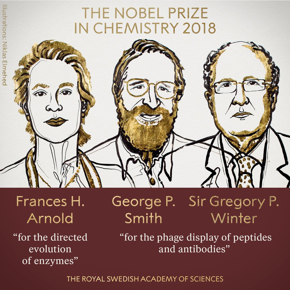 الفائزون بجائزه نوبل فى الكيمياء 2018