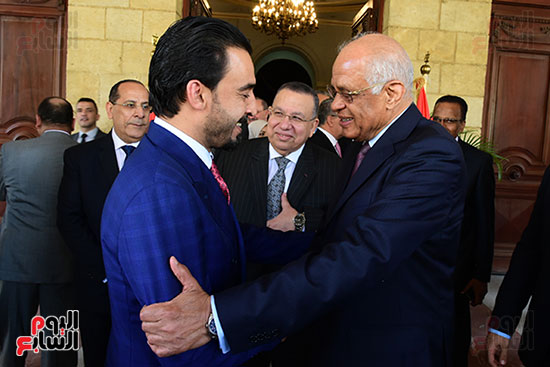 على عبد العال يستقبل رئيس البرلمان العراقى (14)