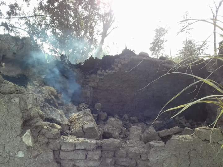 حريق بحظائر المواشى باحدى قرى المنوفية (2)