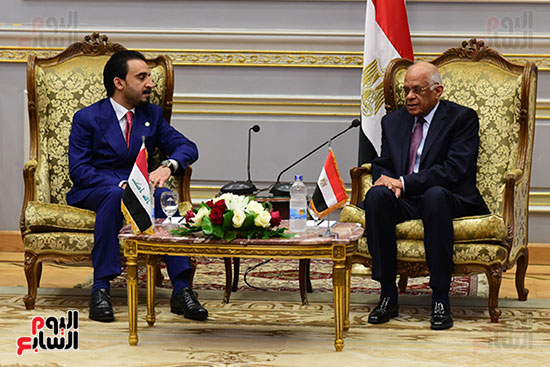 على عبد العال يستقبل رئيس البرلمان العراقى (10)
