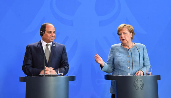 السيسى وميركل (7)