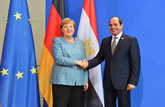 السيسى وميركل (3)