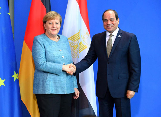 السيسى وميركل (6)