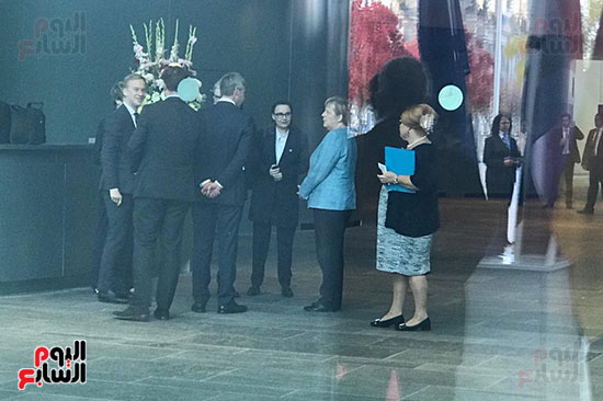 المستشارة أنجيلا ميركل في استقبال الرئيس السيسي  (5)