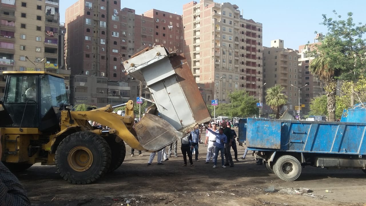 حملة مكبرة لرفع إشغالات الألف مسكن بحضور نائب محافظ القاهرة (2)