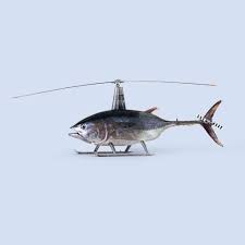 طائرة هيلكوبتر على شكل سمكة