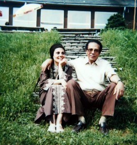 الدكتور مصطفى محمود وزوجته