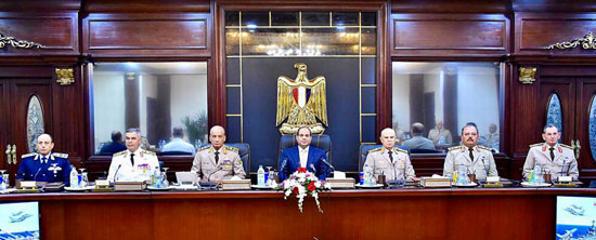 السيسى يجتمع بالمجلس الأعلى للقوات المسلحة (1)