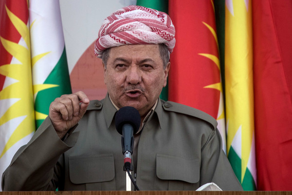 مسعود بارزانى رئيس إقليم كردستان السابق الذى دعا للاستفتاء
