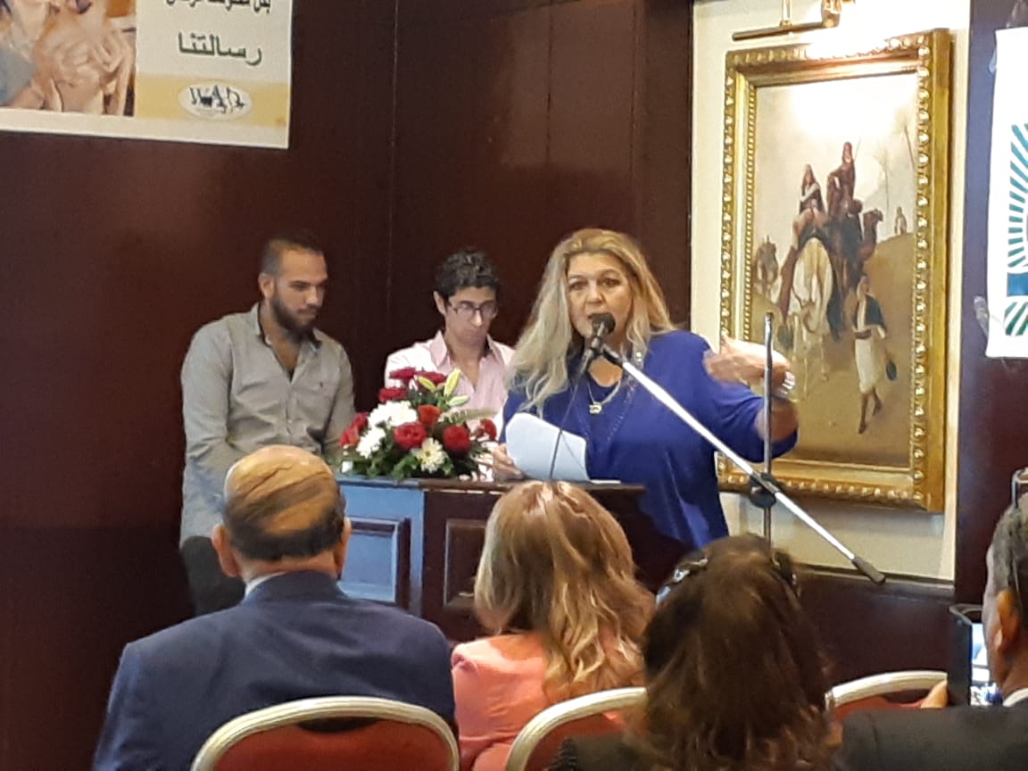 السيدة أمينة ثروت أباظة مؤسسة ورئيسة الجمعية المصرية لحماية حقوق الحيوان