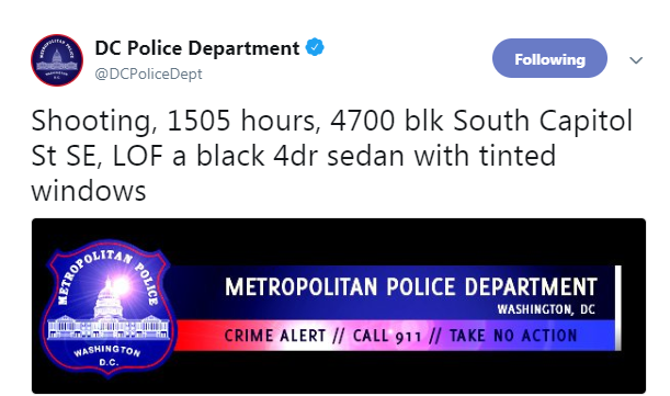 تغريدة الشرطة الأمريكية