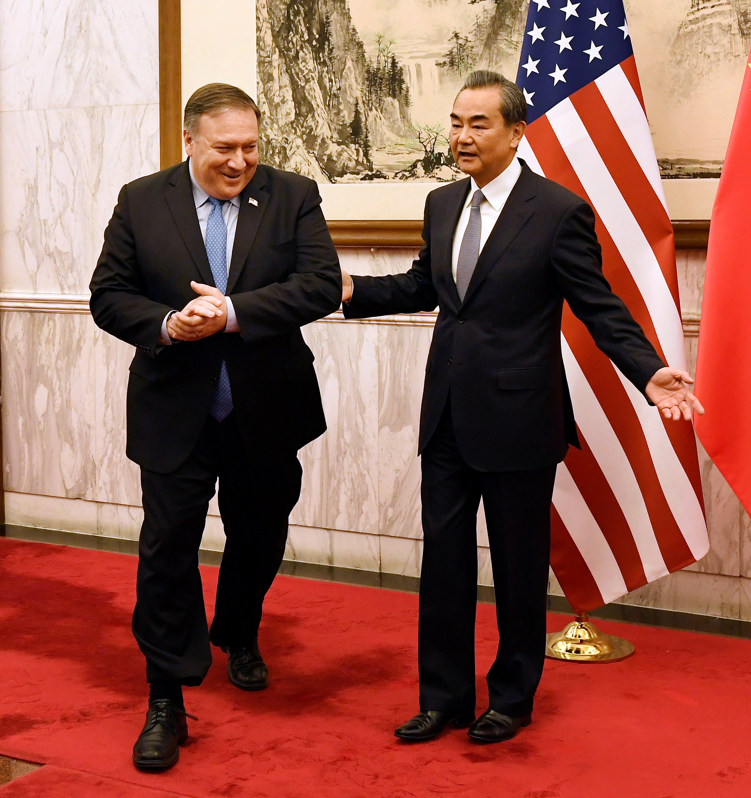 وزير الخارجية الصينى مع نظيره الأمريكى