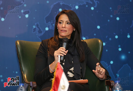 مؤتمر الصحفى لوزيرة السياحة الدكتورة رانيا المشاط ، الحملة الترويجية للسياحة المصرية (27)