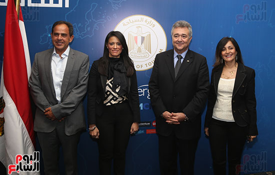مؤتمر الصحفى لوزيرة السياحة الدكتورة رانيا المشاط ، الحملة الترويجية للسياحة المصرية (28)