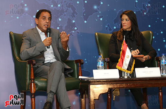مؤتمر الصحفى لوزيرة السياحة الدكتورة رانيا المشاط ، الحملة الترويجية للسياحة المصرية (18)
