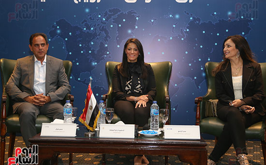 مؤتمر الصحفى لوزيرة السياحة الدكتورة رانيا المشاط ، الحملة الترويجية للسياحة المصرية (4)