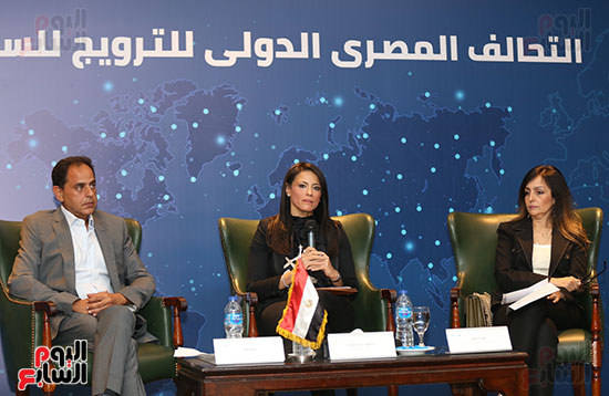مؤتمر الصحفى لوزيرة السياحة الدكتورة رانيا المشاط ، الحملة الترويجية للسياحة المصرية (15)