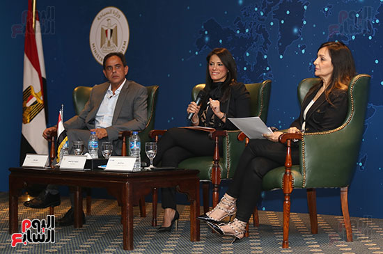 مؤتمر الصحفى لوزيرة السياحة الدكتورة رانيا المشاط ، الحملة الترويجية للسياحة المصرية (7)