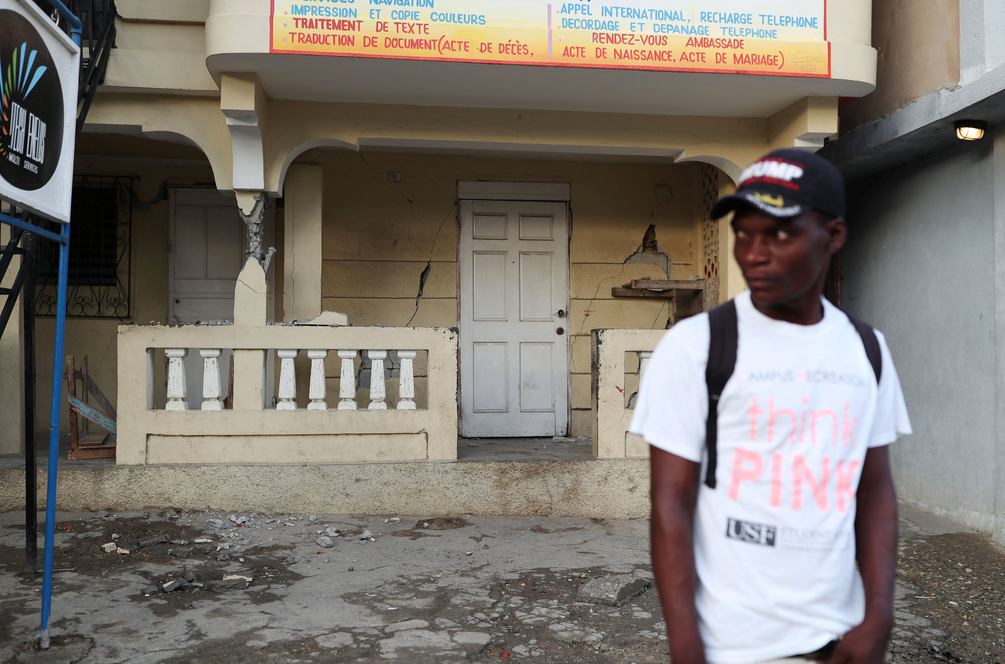 جانب من تضرر المنازل فى هايتى 