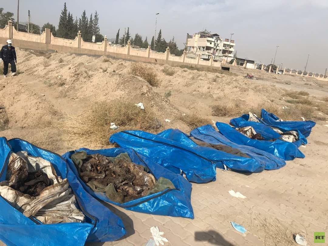 الجثث الجماعية فى الرقة السورية