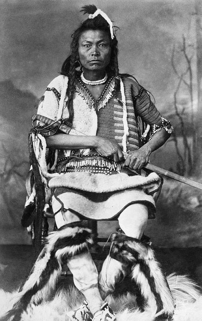 Blackfoot المحارب بالسيف عام 1887