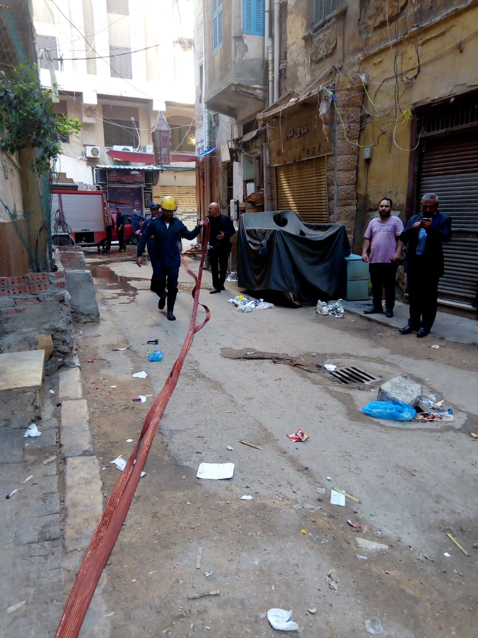 حريق شقة سكنية (4)