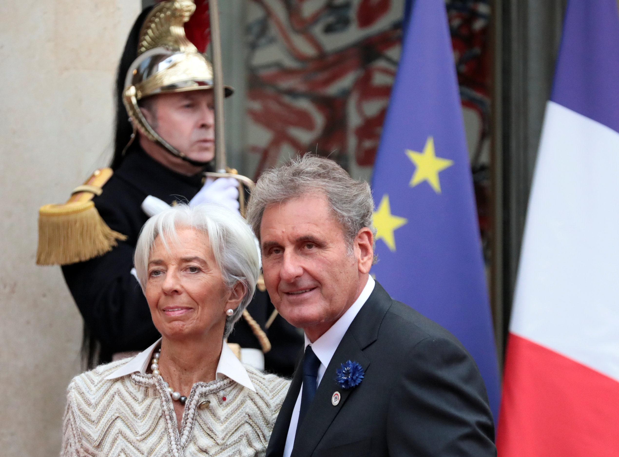 مدير صندوق النقد الدولى كرستين لاجارد وزوجها